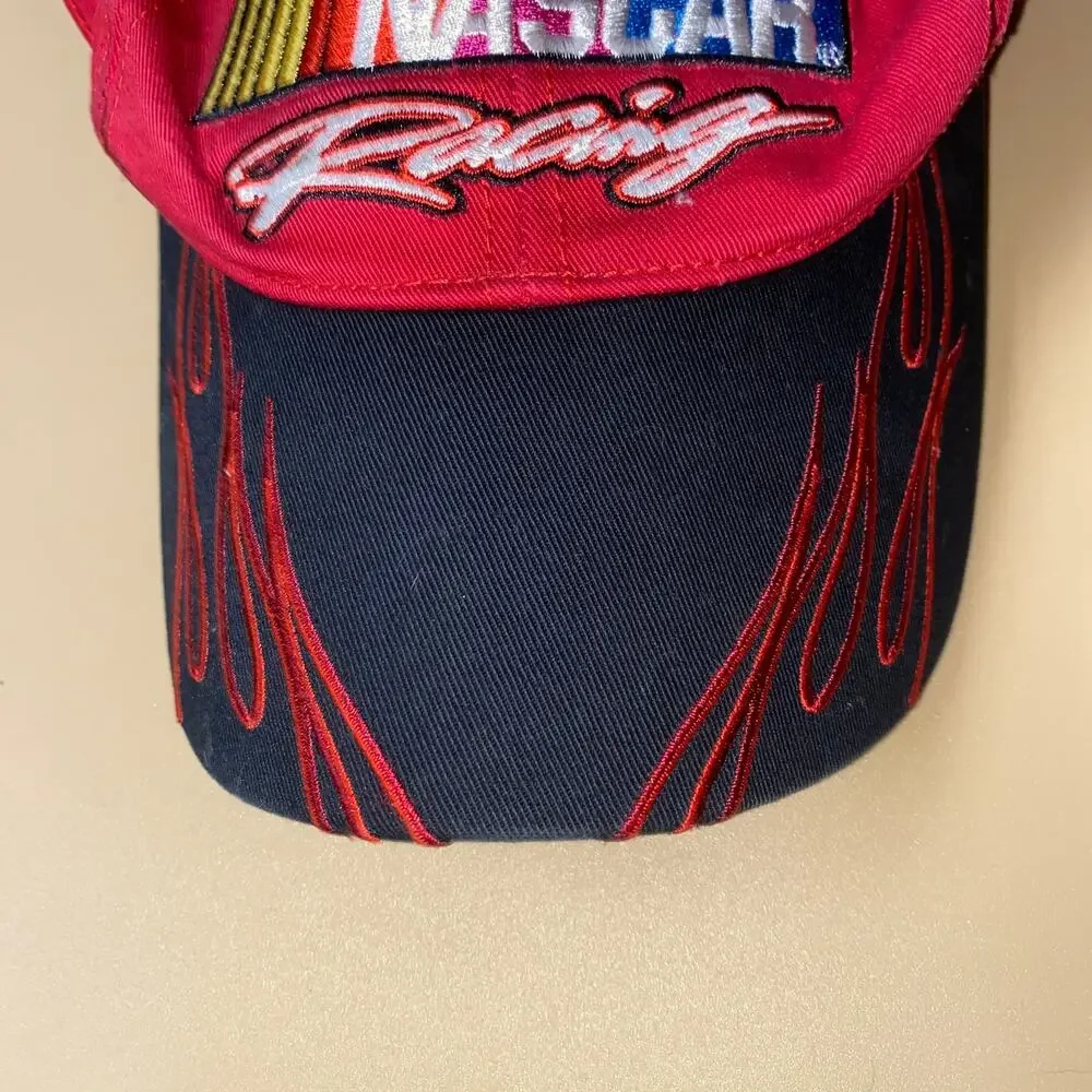 Vintage NASCAR Racing Men's Hook & Loop Baseball Cap Hat One Size